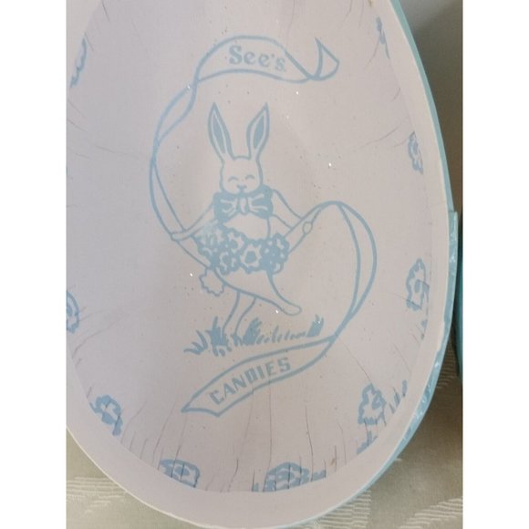 Easter Bunny Rabbit Elegant Oval Egg Canister W/Duck And Egg's Paper Mache... - Picture 7 of 7